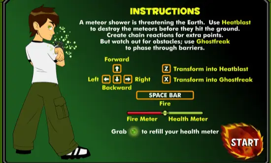 Ben 10 Critical Impact control guide